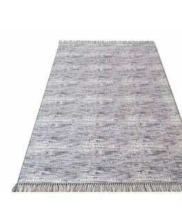 Běhouny Světle šedý koberec do kuchyně Šířka: 160 cm | Délka: 220 cm