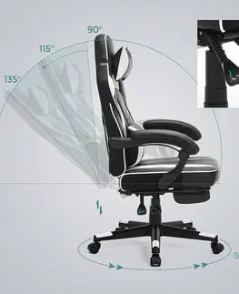 Kancelářské židle SONGMICS Kancelářská židle Feuta černá