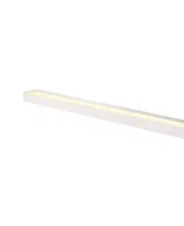 LED nástěnná svítidla SLV BIG WHITE SEDO 21, nástěnné svítidlo, LED, 3000K, hranaté, bílé, satinované sklo, úsporná žárovka, D/Š/V 89,5/8,5/4 cm, 33 W 151