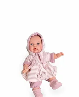 Hračky panenky ANTONIO JUAN - 12237 PETIT - realistická panenka se zvuky a měkkým látkovým tělem - 27 cm