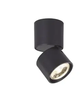 LED bodová svítidla ACA Lighting bodové svítidlo nástěnné LED5W COB 80° 3000K 400LM černá D5,6XH10CM PLUTO RA33LEDS6BK