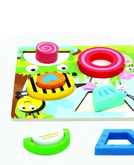 Dřevěné hračky Bino 3D Puzzle - rybníček