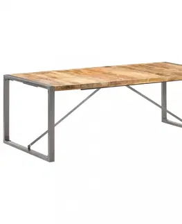 Jídelní stoly Jídelní stůl hnědá / šedá Dekorhome 160x80x75 cm