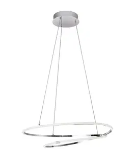 Designová závěsná svítidla Nova Luce Originální závěsné LED svítidlo Viareggio v elegantním chromovém designu NV 8101201