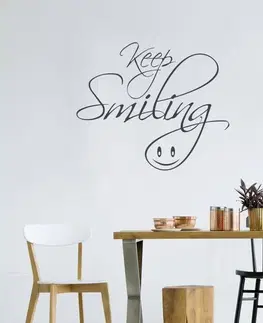 Samolepky na zeď Samolepka na zeď - Keep smiling