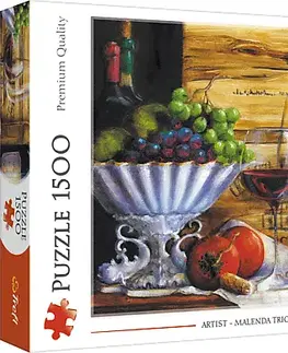Hračky puzzle TREFL - Puzzle 1500 - Ve vinohradu