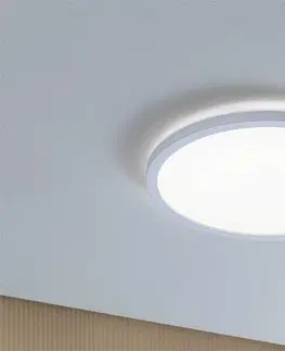 LED stropní svítidla PAULMANN LED Panel Atria Shine Backlight IP44 kruhové 293mm 16W 4000K bílá