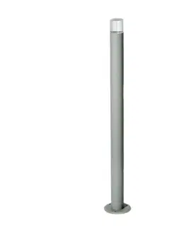 Stojací svítidla ACA Lighting venkovní stojací svítidlo 90cm čirá 2W LED 3000K 230V šedá HA5504T900