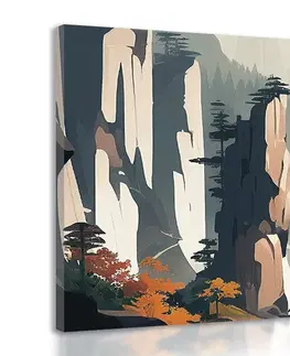 Obrazy hory Obraz hora Tianzi v Číně