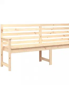 Zahradní lavice Zahradní lavice 203,5 x 48 x 91,5 cm masivní borové dřevo