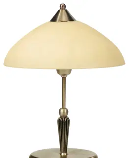 Designové stolní lampy Rabalux stolní lampa Regina E14 1x MAX 40W bronzová 8172