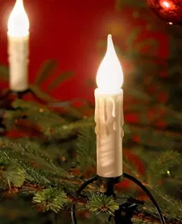 Světelné řetězy Konstsmide Christmas 20 světelných řetězů s bílým voskem 14,8 m