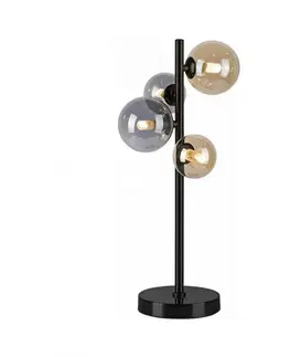 LED stolní lampy PAUL NEUHAUS LED stolní lampa černá kruhová šňůrový vypínač teplá bílá do interiéru 3000K PN 4585-18
