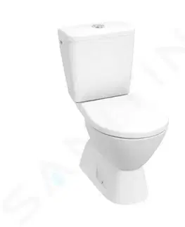 Záchody JIKA Lyra plus WC kombi, spodní odpad, boční napouštění, Rimless, bílá H8257270002413