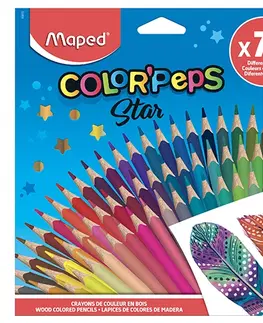 Hračky MAPED - Farebné ceruzky trojboké Color'Peps 72 farieb