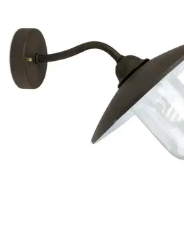 Rustikální venkovní nástěnná svítidla FARO WALLY-2 nástěnná lampa, rezavá