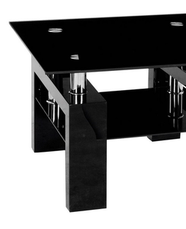 Konferenční stolky Konferenční stolek MOLUNAT 4, černá 