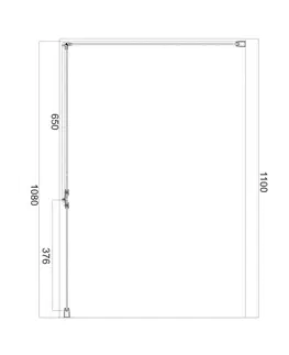 Sprchové kouty OMNIRES MANHATTAN sprchové dveře pro boční stěnu, 110 cm chrom / transparent /CRTR/ ADC11X-ACRTR