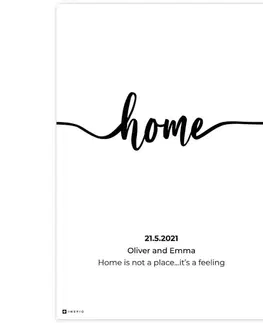 Obrazy s textem Obraz HOME na zkrášlení vašeho domova