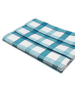 Utěrky Trade Concept Kuchyňská utěrka z egyptské bavlny Modré kostky, 50 x 70 cm, sada 3 ks