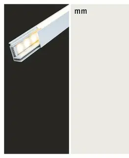 Profily PAULMANN LumiTiles LED Strip přisazený profil Top 2m hliník eloxovaný/satén