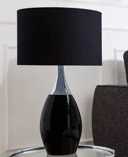 Stolní lampy LuxD 18132 Stolní lampa Aaria 60 cm černá