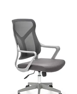 Kancelářské židle HALMAR Kancelářské křeslo SANTO 61 cm šedé