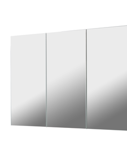 Koupelnový nábytek Závěsná skříňka GLASY 3D se zrcadlem, bílá