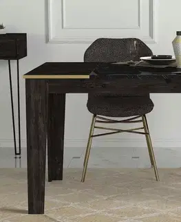 Jídelní stoly Sofahouse Designový jídelní stůl Sakeena 145 cm černý