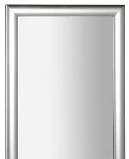 Koupelnová zrcadla SAPHO ESTA zrcadlo v dřevěném rámu 580x780mm, stříbrná s proužkem NL395