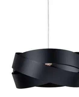 Moderní závěsná svítidla ZUMALINE 1114 závěsné svítidlo TORNADO 40 cm černá