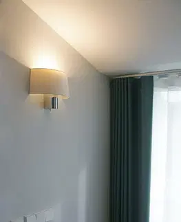 Nástěnná svítidla s látkovým stínítkem FARO HOTEL nástěnná lampa, bílá