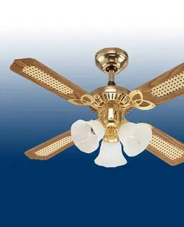 Stropní ventilátory se světlem Westinghouse Westinghouse Princess Trio ventilátor dřevo 105 cm