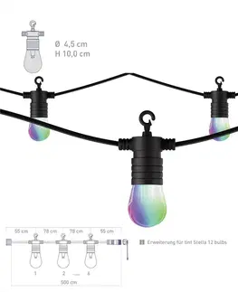 Světelné venkovní řetězy tint LED světelný řetěz tint Stella Extension rozšíření