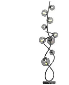 Lampy Wofi Wofi 3014-905 - LED Stojací lampa NANCY 9xG9/3,5W/230V černý chrom 