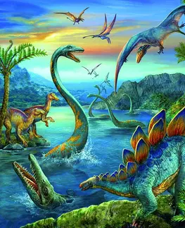 Hračky puzzle RAVENSBURGER - Fascinace – dinosauři 3x49 dílků