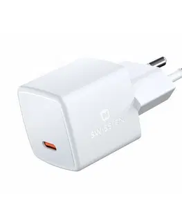 Elektronika SWISSTEN Mini adaptér GaN 33W USB-C, bílá