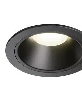 LED podhledová svítidla SLV BIG WHITE NUMINOS DL XL vnitřní LED zápustné stropní svítidlo černá/černá 4000 K 40° 1004036