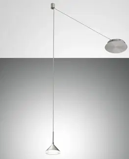 Závěsná světla Fabas Luce LED závěsné světlo Isabella, jeden zdroj, hliník