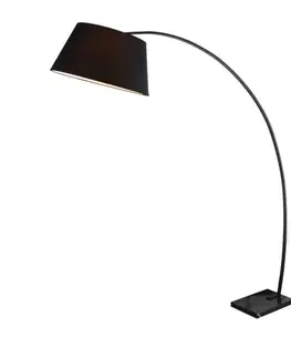 Obloukové stojací lampy ACA Lighting Floor&Table stojanové svítidlo MF11185BK