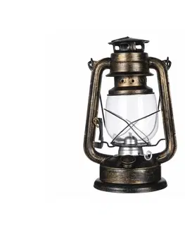 Zahradní lampy Brilagi Brilagi - Petrolejová lampa LANTERN 28 cm měděná 