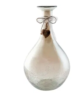 Dekorativní vázy Dekorativní skleněná váza s popraskáním - Ø21*38 cm Clayre & Eef 6GL1656