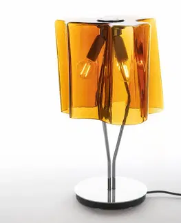 Stolní lampy na noční stolek Artemide Artemide Logico stolní lampa 44 cm tabák/chrom