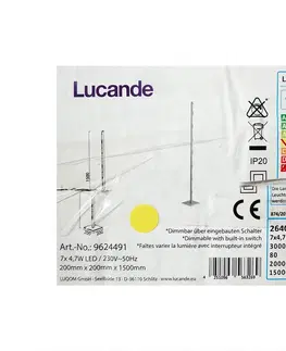 Lampy Lucande Lucande - LED Stmívatelná stojací lampa MARGEAU 7xLED/4,7W/230V 
