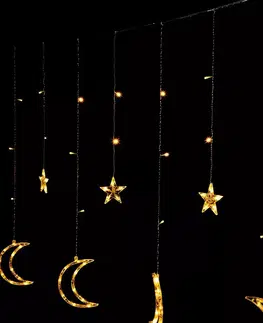 Vánoční řetězy a lamety MULTISTORE Vánoční světelný LED řetěz Luna Stars 400 cm teplý bílý