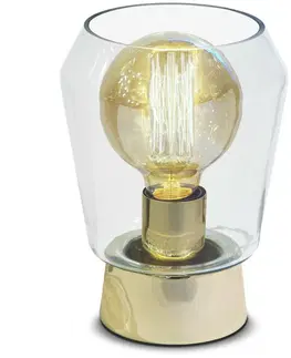 Industriální stolní lampy Sessak Stolní lampa Ariane se skleněným stínidlem SE ARIPME