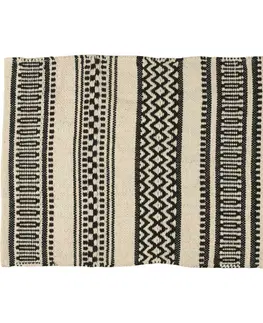 Koberce a koberečky Koberec černý bavlněný, 60 x 90 cm