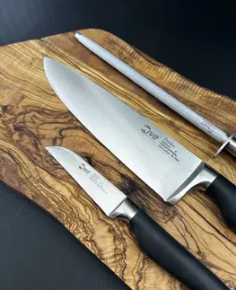 Kuchyňské nože IVO Sada nožů 2 ks IVO Premier + ocílka - ZVÝHODNĚNÝ SET
