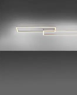 Stropní svítidla JUST LIGHT. LED stropní svítidlo Iven, tlumené, ocel, 92,4x22cm