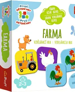 Hračky společenské hry TREFL - Hra Toddler ABC - Farma